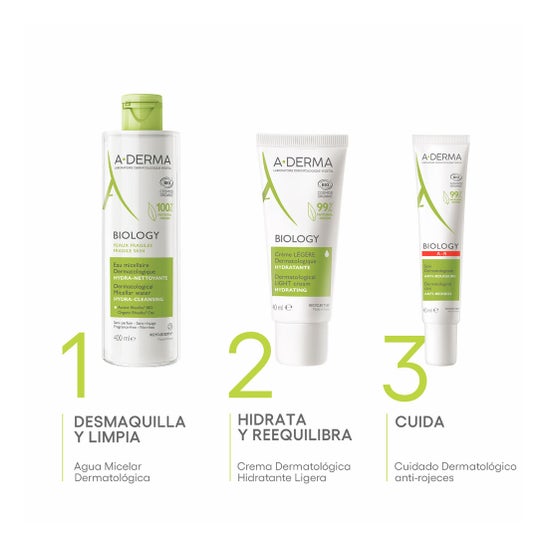 A-Derma Biology Agua Micelar Dermatológica 400 ml