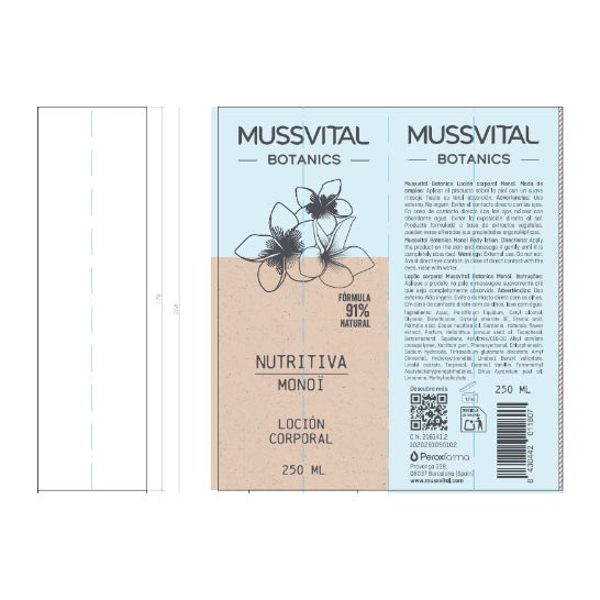 Mussvital Botanics Monoï Lotion 250 ml