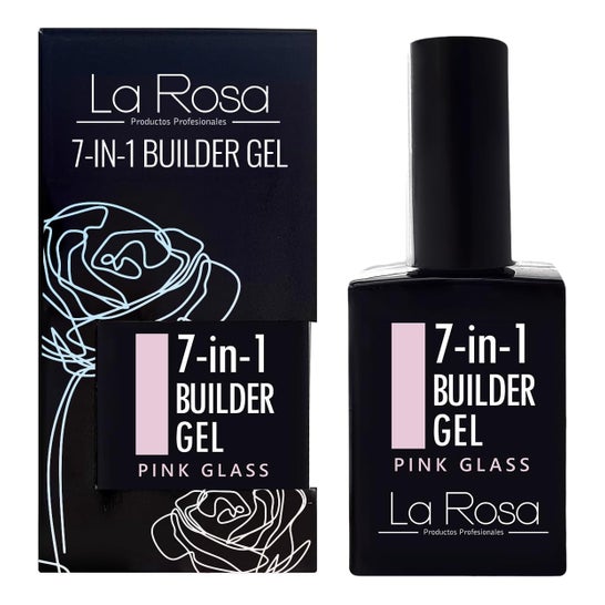 La Rosa Builder Gel 7 In 1 Pink Glass 15 ml