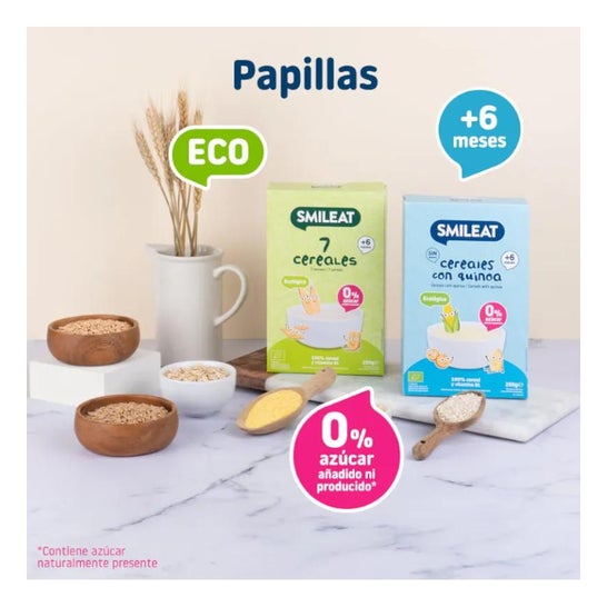 Smileat Papille Getreide S/ Gluten + Quinoa 200 G Smileat Papille Getreide S/ Gluten + Quinoa 200 G