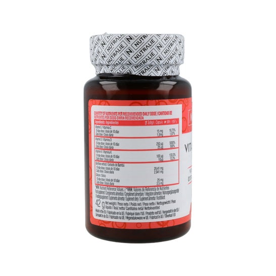 Nutralie Vitamina D3+K2 Complex 10000 UI + Vitamina C 60softgels