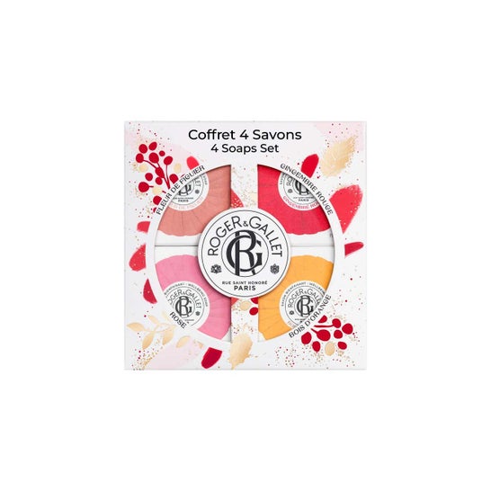 Roger & Gallet Set Jabón Higo + Jengibre + Rosa + Bois Orange