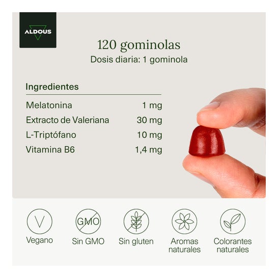 Aldous Melatonina 120 gummies
