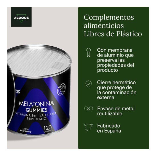 Aldous Melatonina 120 gummies