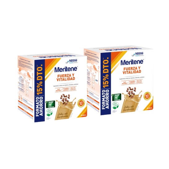 Meritene Kraft und Vitalität Kaffee Entkoffeiniert 2x30 Beutel