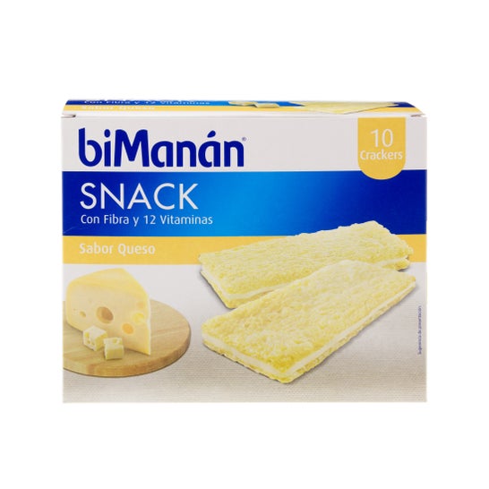 biManán® Cheese crackers tussen de uurtjes 200gx10uds