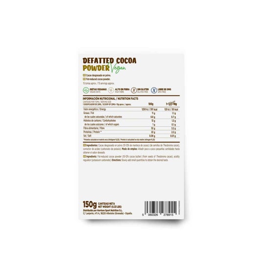 HSN Cacao Desgrasado en Polvo 150 g