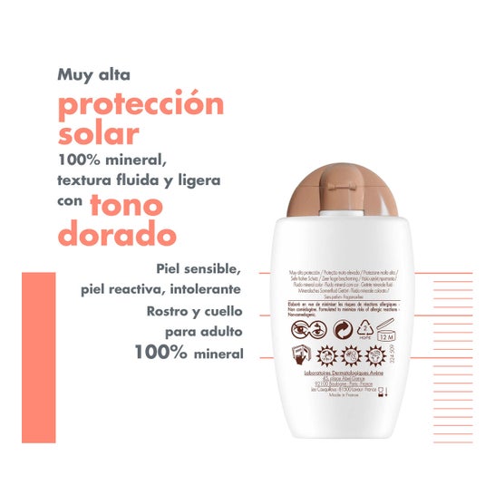 Avène Solar mineral fluid colour SPF50+ 40ml