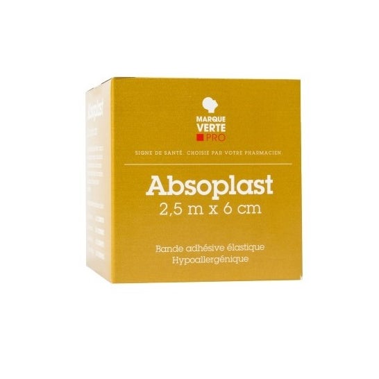 Green Brand Absoplast Bde Adh Elast 2,5Mx10Cm