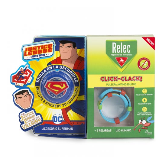 Relec Anti-mosquito Bracelet Click-Clack Superman