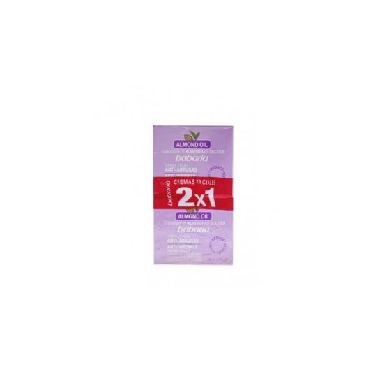 Babaria Crema Facial Antiarrugas Almendras 2 X 50 ml