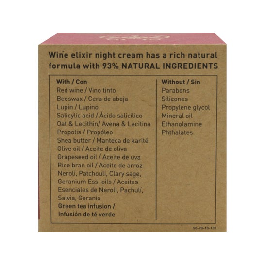 Apivita Wine Elixir crema de noche antiarrugas y reafirmante 50ml
