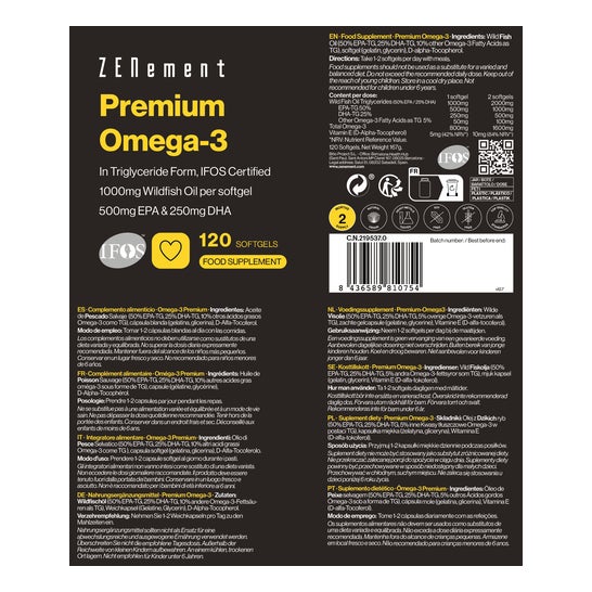 Zenement Omega 3 Premium 120 Perlas
