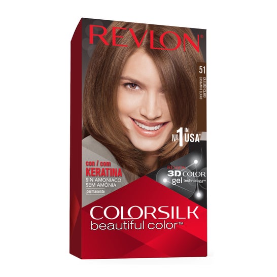 Revlon Colorsilk 51 Light Brown Colorsilk Kit