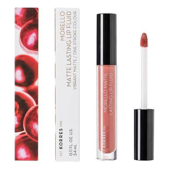 Korres Morello Matte Lasting Lip Fluid 06 Romantic Nude 3.4ml Korres Morello Matte Lasting Lip Fluid 06 Romantic Nude 3.4ml