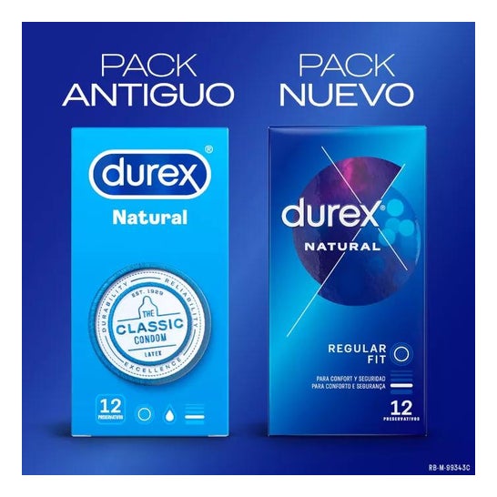 Durex Natural Preservativos 12uds Durex Natural Preservativos 12uds