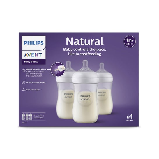 Philips avent Pack Natural Response Cristal : 1 Biberón Cristal