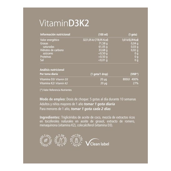 Vitae Vitamin D3K2 10 ml