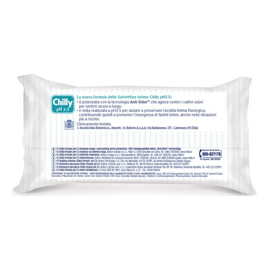 Chilly Toallitas Frías pH3,5 12uds
