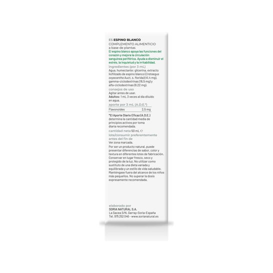 Soria Natural Espino Blanco Extracto 50 ml