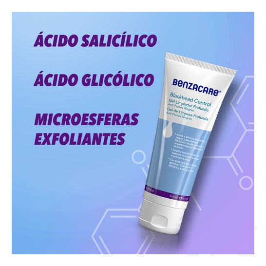 Benzacare Blackhead Control gel Limpiador Profundo Anti Puntos Negros 120 ml