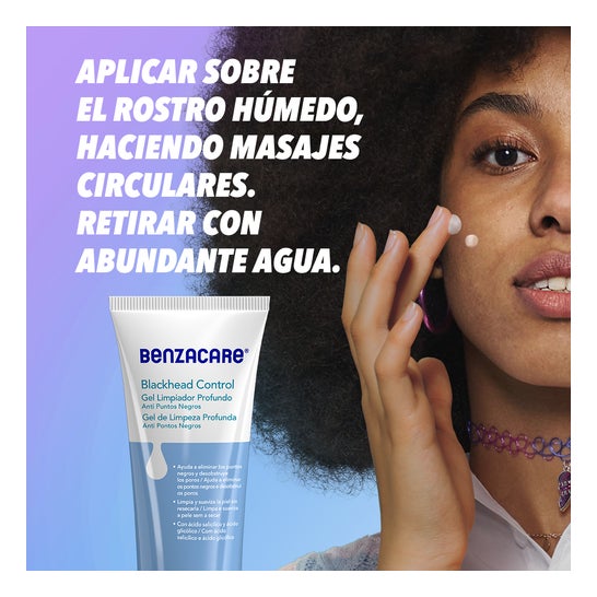 Benzacare Blackhead Control gel Limpiador Profundo Anti Puntos Negros 120 ml