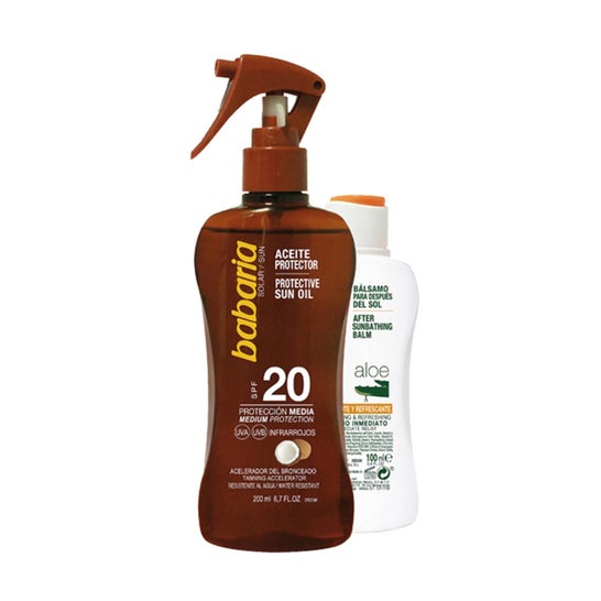 Babaria Pack Kokosnussöl SPF20+ + Aloe Vera After Sun
