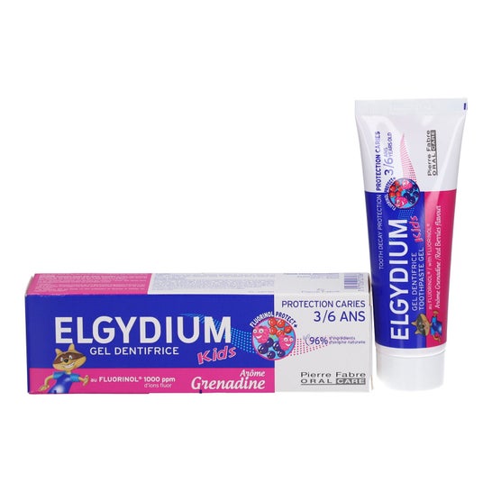Elgydium Kids Dentífrico 3/6 Ans Granadina 50ml