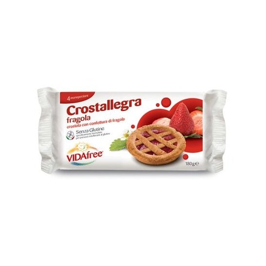 Vidafree Crostallegra Snack Fresa Sin Gluten 180g
