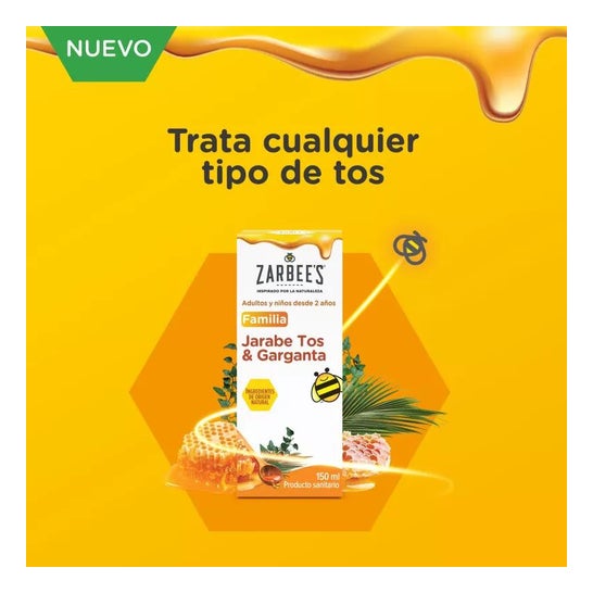 Zarbee's Familia Jarabe Tos y Garganta 150ml Zarbee's Familia Jarabe Tos y Garganta 150ml