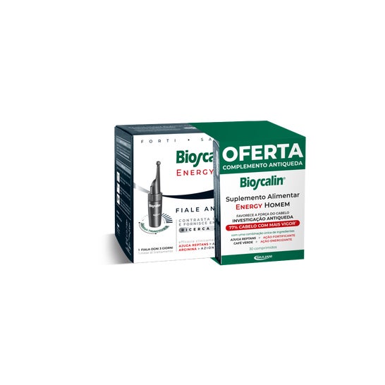 Bioscalin Pack Energy Hombre Ampollas 10 X3,5 ml + Suplemento Alimenticio 30 comp