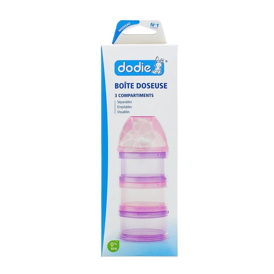 Dodie Botes Dosificadores 3 compartimentos Rosa
