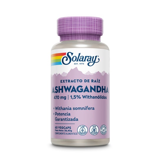 Solaray Extracto de Raíz Ashwagandha 470mg 60caps