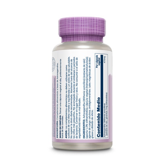 Solaray Extracto de Raíz Ashwagandha 470mg 60caps