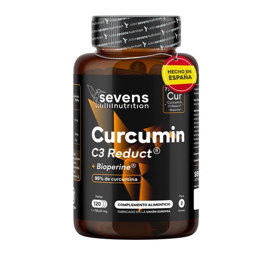 Sevens Nutrition Cúrcuma C3 Reduct con BioPerine 120 perlas