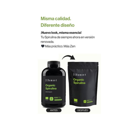 Zenement Espirulina Ecológica 600 comp