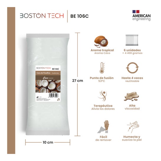 Boston Tech Cera Parafina Coco Pack 6x450 gr