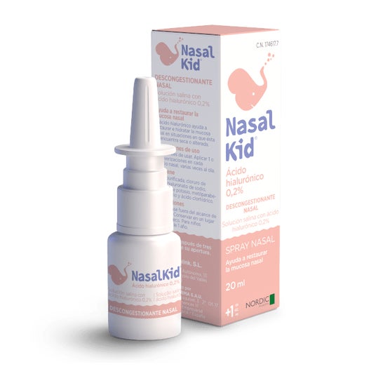 Nasalkid Spray Nasale soluzione salina con acido ialuronico 20ml