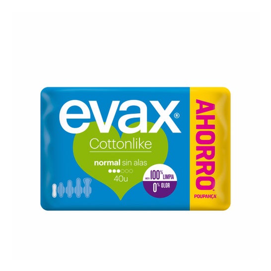 Evax Cottonlike Pads Normal No Wings 40 pezzi