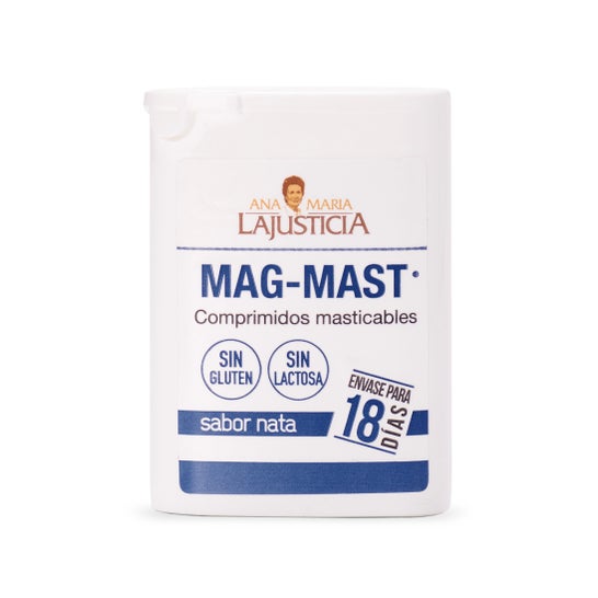 Ana Maria Lajusticia Mag-Mast cream flavour 36 chewable tabs.