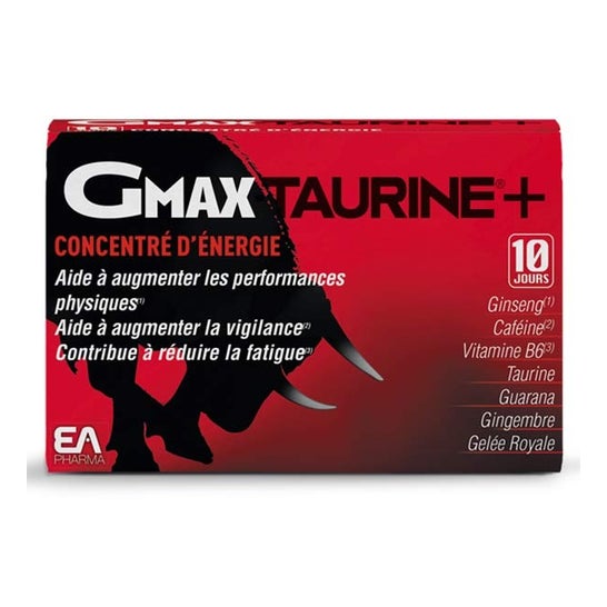 EA Pharma - Gmax-Taurine 30 ampoules lot de 2