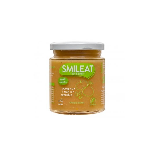 Smileat Potito Bio sapore di mela e pera con cereali 230g