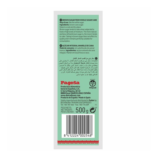Diet-Radisson Azucar Integal 500 g