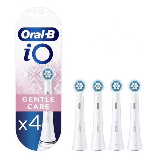 Oral-B iO 4 Pack Doble, Cepillo de Dientes Eléctrico Blanco y