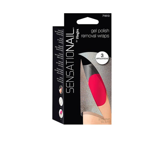 Fing'rs Sensationail Gel Polish Removal Wraps 30 pieces