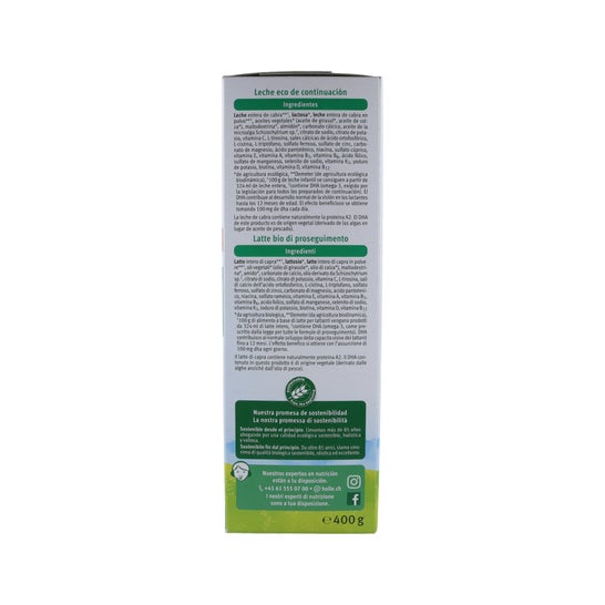 Holle Leche Infantil Cabra 2 Eco 6 M 400 g