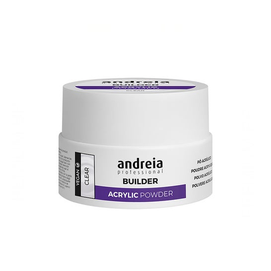 Andreia Professional Polvere Acrilico Costruzione Ungh Clear 20g