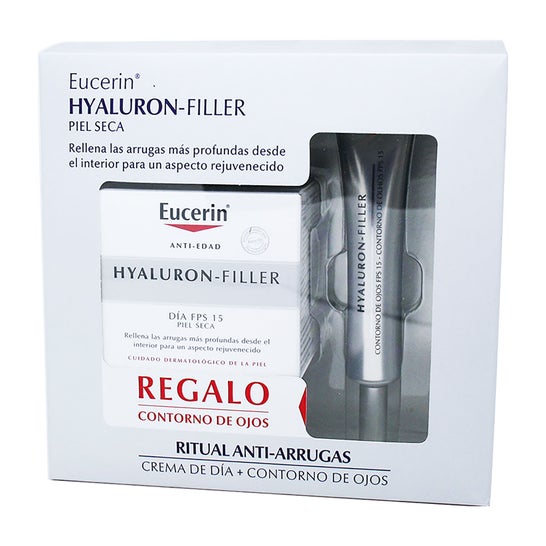 Eucerine Hyaluron Vulmiddel Droge Huidcrème 50 ml + Oogcontour