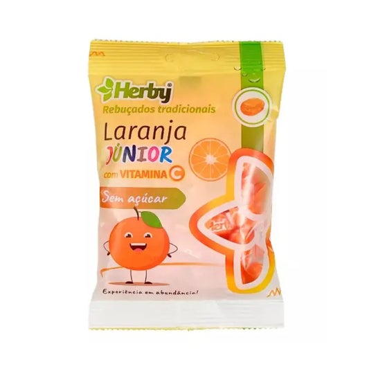 Herby Rebuçados Laranja Junior Com Vitamina C Sem Açucar 60g