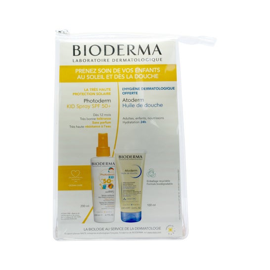 Bioderma Photoderm Kid Spf50+ Spray 200ml + Aceite Ducha 100ml